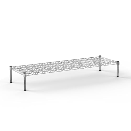 18" Deep x 54" Wide x 8" Height Wire Shelving Kit | 1-Tier | NSF Commercial Storage Rack Unit - size: 18" Deep x 54" Wide