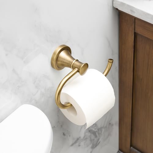 BESy Toilet Paper Holder Wall Mounted Bathroom Tissue Holder Antique Brass - color: Antique Brass