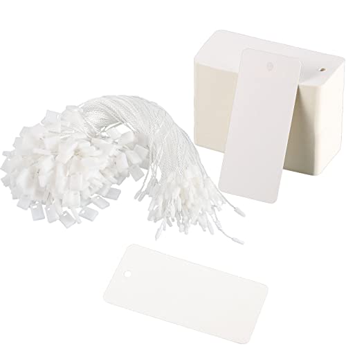 200 Pcs White Gift Tags with String Large Price Tags with White Hang Tag - color: White