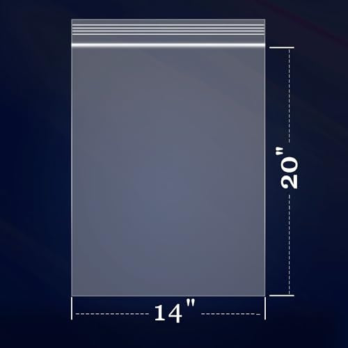 iMailer 1000 Count - 14" x 20" Extra Large Zip Poly Bags - size: 14" x 20"