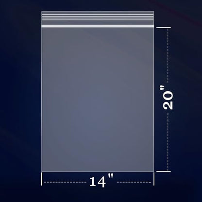 iMailer 1000 Count - 14" x 20" Extra Large Zip Poly Bags - size: 14" x 20"