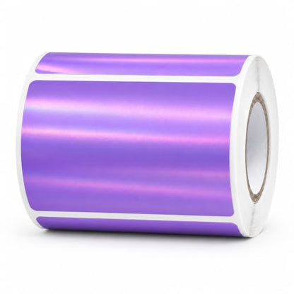 Holographic Purple Thermal Label 2 × 3 Inch Vinyl Sticker 200 PCS - color: Holographic Purple, size: 2 × 3 Inch
