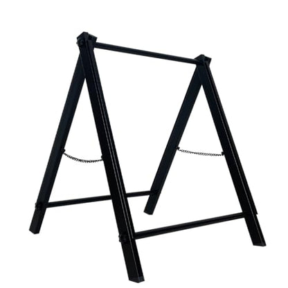 24"x24" Premium Heavy-Duty A-Frame Sign Stand – Holds 2 Insert Boards + 1 Hanging Sign | Weatherproof Sidewalk Sign Holder for Business, Real Estate, Restaurants & Events (STAND ONLY) (1)