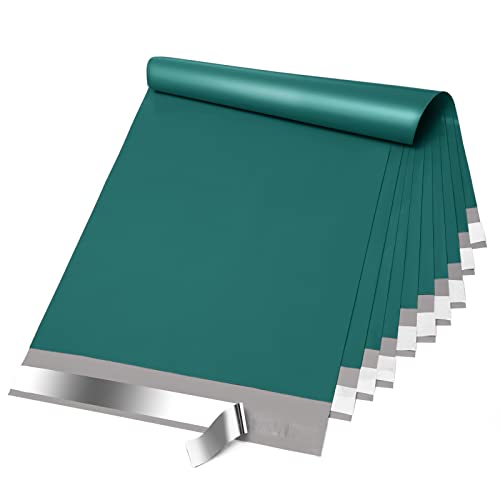 Fuxury Poly Mailers 10x13'' 50 Pcs, Waterproof Shipping Bags for Clothing - color: Forest Green, size: 10x13" 50pcs