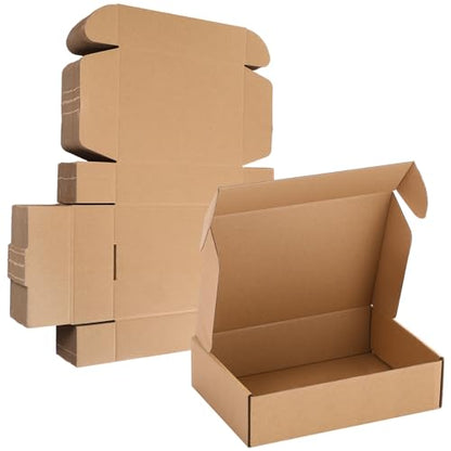 Qilery 100 Pcs 9.06x6.3x2.36'' Shipping Boxes Corrugated - size: 9.06 x 6.3 x 2.36 inches