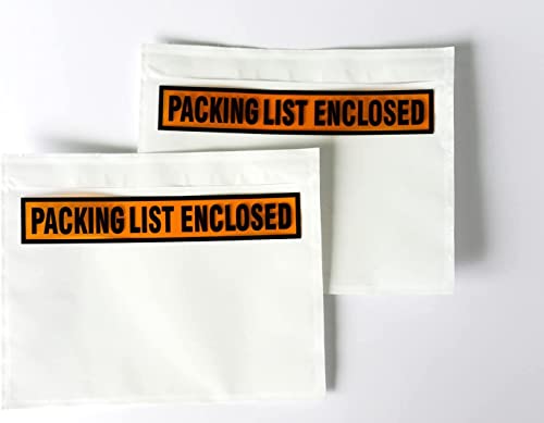 1000 Pcs Packing List Envelope Pouches 7.5 x 5.5 inch,packing envelopes for shipping and Mailing Pouch Enclosed Bags with Packing Slips Invoice Label (7.5 x 5.5 inch) - size: 7.5 x 5.5 inch White