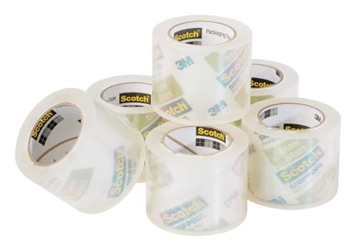 Scotch Sure Start Packing Tape, 1.88 in. x 25 yd Rolls, 3 Pack - size: 18 rolls