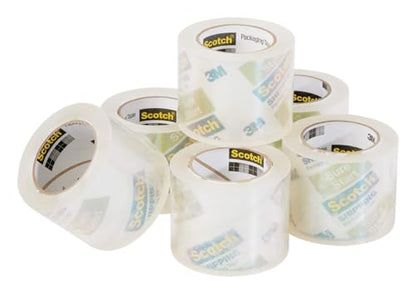 Scotch Sure Start Packing Tape, 1.88 in. x 25 yd Rolls, 3 Pack - size: 18 rolls