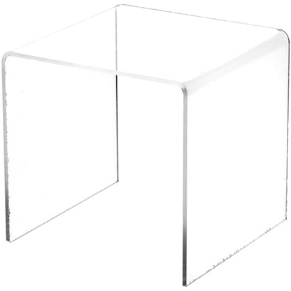 Plymor 5" x 5" x 5" Clear Acrylic Square Display Riser (1/8" thick) - size: 5" x 5" x 5"