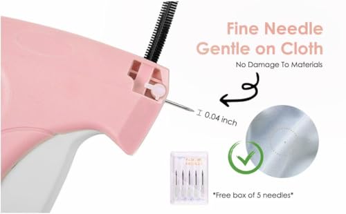Stitch Gun for Clothes, Pink-White - color: PINK-WHITE