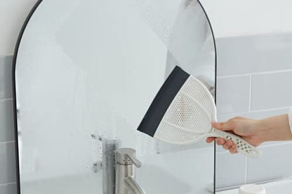 Broombi Silicone Handheld Brush & Dustpan Set - All Smooth Surface Squeegee Sweeper - Ideal for Pet Hair Removal, Wet and Dry Use to Maximize Clean-Up Efficiency