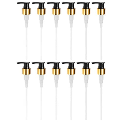 uxcell Soap Dispenser Pump Heads Gold/Black 12 Pcs Pcs - color: Gold/Black, size: 24/410