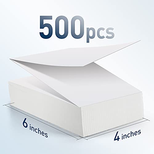 iDPRT Shipping Labels - 4x6 Thermal Direct Address Labels, Fan-Fold, Strong Adhesive, 500 per Stack, Compatible with JADENS,MUNBYN,Nelko,Phomemo,KNAON,iDPRT Thermal Label Printers