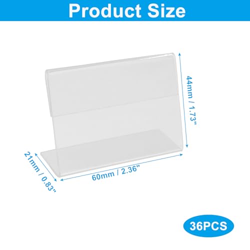 Bonsicoky Mini Acrylic Sign Holder 36 Pack