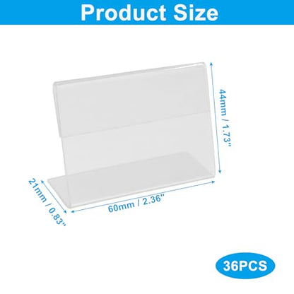 Bonsicoky Mini Acrylic Sign Holder 36 Pack