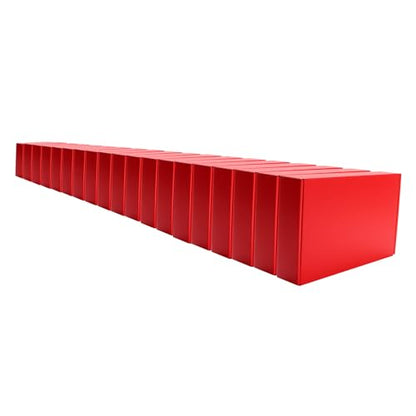 Red Shipping Packaging MEIANJU Hard Cardboard Shipping Box Gift Wrap Boxes - color: Red-20PCS
