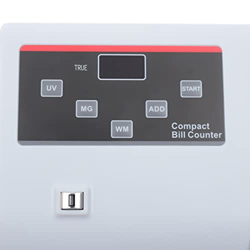 Money Counter Machine, Cash Counter Bill Counting Machine with Counterfeit Detection & Digital Display for Multi-Currency, Add Mode, Counting Speed 600 PCS/MIN