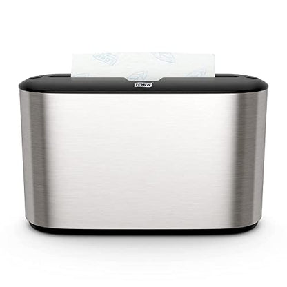 Tork Xpress Stainless Steel Paper Towel Dispenser, Compact Design, 302030 - color: Stainless Steel