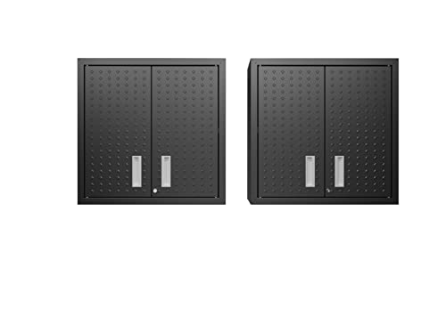 Manhattan Comfort Fortress Storage Units, Charcoal Gray - color: Charcoal Gray, style: Dual Floating