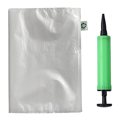 Miupoo Packaging Air Bags,Clear Plastic Inflatable Air Packaging Protector Bag with Free Pump Cushion,Air Cushion Blocking Packaging Bag,12x16 Inches,50 Pieces - size: 12x16 Inches