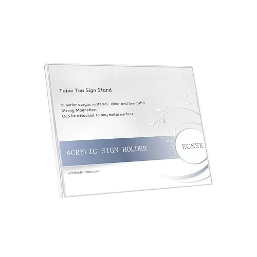 Acrylic Sign Holder L Shape (Horizontal A4 297×210mm/11.69×8.27 inches) - color: Horizontal A4 297×210mm/11.69×8.27 inches