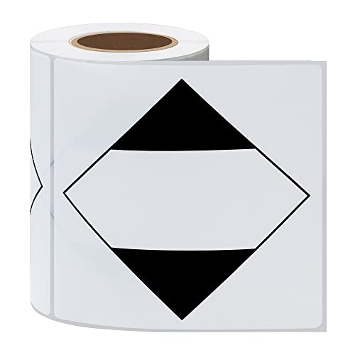 Shipping Labels Transport Stickers Limited Quantity of Dangerous Goods Black Diamond Label, 4"x4", 100 Per Roll - size: 4x4 inch