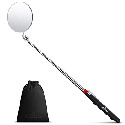 NoCry Heavy Duty Telescoping Inspection Mirror — 3.23 Inch Round Mirror - style: Telescoping Inspection Mirror