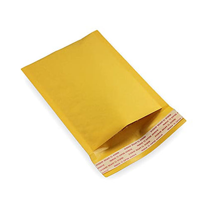 EcoSwift #W, 5" x 8", 5 Pack, Kraft Bubble Mailers Padded Shipping Envelopes Self Seal Small Size
