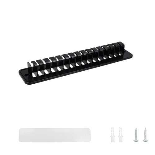 Dnyta 2Pcs Hat Organizer for Baseball Caps, Wall Mounted Adhesive Hat Rack Holds 32 Caps, Cap Storage or Display Space Saver Organizer for Closet, Bedroom (Black)