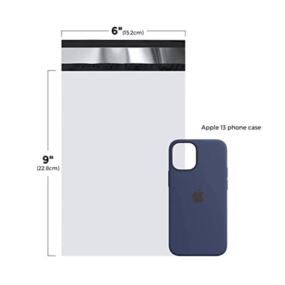 Fuxury Poly Mailers 6x9" 100 Pcs,Small Shipping Bags For Clothing,White - color: White, size: 6x9" 100pcs