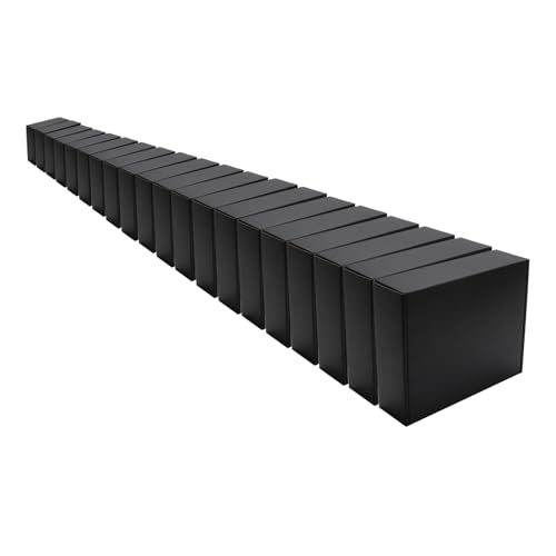 Black Shipping Packaging MEIANJU Hard Cardboard Shipping Gift Wrap Boxes - color: Black-20PCS