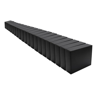 Black Shipping Packaging MEIANJU Hard Cardboard Shipping Gift Wrap Boxes - color: Black-20PCS