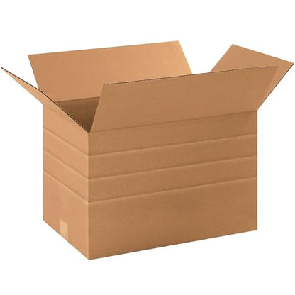Aviditi Shipping Boxes Multi-Depth 16"L x 12"W x 10"H, 25-Pack | Corrugated Cardboard Box for Packing, Moving and Storage