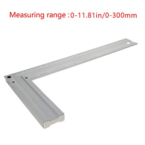Utoolmart L Shaped Ruler, 90 Degree Square Tool, Angle Ruler Measuring Gauge for Carpenter Engineer - size: Aluminium alloy