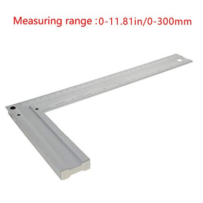 Utoolmart L Shaped Ruler, 90 Degree Square Tool, Angle Ruler Measuring Gauge for Carpenter Engineer - size: Aluminium alloy