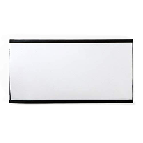 SmartSign (10-Pack) Magnetic C Channel Card Label Holders - 3" x 6" Metal Racks and Shelf Label Holders with Paper Inserts - size: 3" x 6" pack of 10