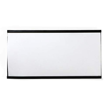 SmartSign (10-Pack) Magnetic C Channel Card Label Holders - 3" x 6" Metal Racks and Shelf Label Holders with Paper Inserts - size: 3" x 6" pack of 10