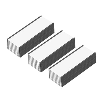 C Channel Magentic Label Holders 2x5.5 Inches with Paper Inserts and Clear Plastic Protectors,Magnetic Data Card Holders File Cabinet Labels,Pack of 50 - size: 2"x5.5"-50pcs