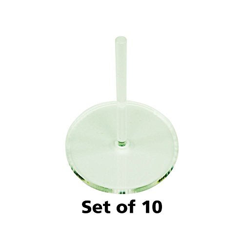 LITKO 40mm Round Flight Stands | Compatible with Warhammer 40K | Clear - size: 40mm