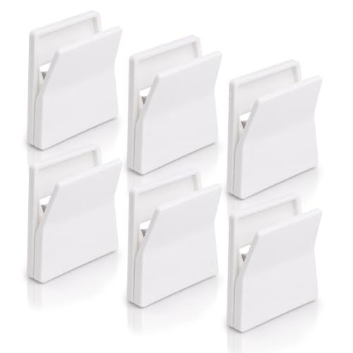 6Pcs Large Self Adhesive Clips, No Drilling Wall Tapestry Clips for Hanging