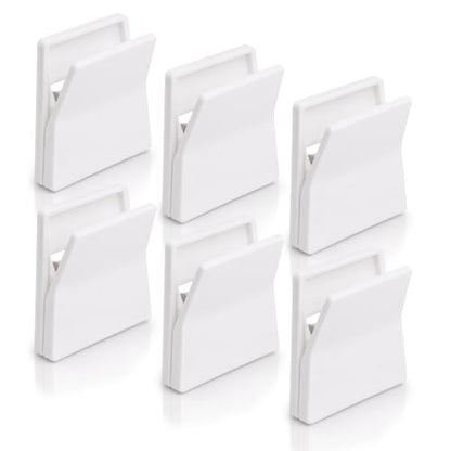 6Pcs Large Self Adhesive Clips, No Drilling Wall Tapestry Clips for Hanging