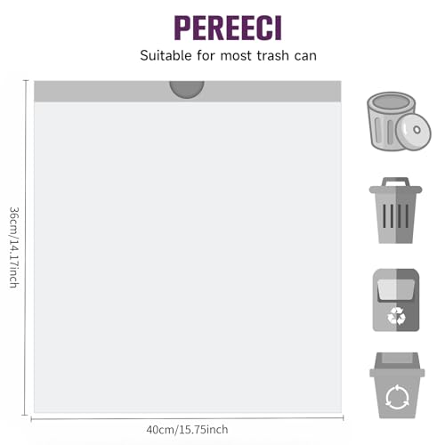 Small Trash Bags with Drawstrings - 60 Counts 1.2 Gallon Garbage Bags Unscented Clear White Bulk Strong Thick Mini Plastic Wastebasket Liners for Toilet Home Bathroom Office Heihaily - color: 1.2Gal white 60 Counts