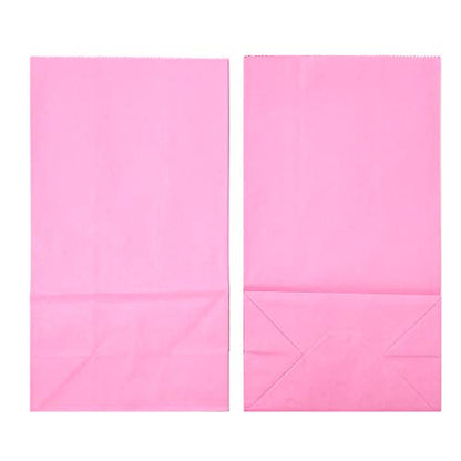 KEYYOOMY Small Pink Paper Bags Pink Goodie Bags (50 CT, 4.7x2.4x8.7 in) - color: Pink, size: 4.7x2.4x8.7 in - Small