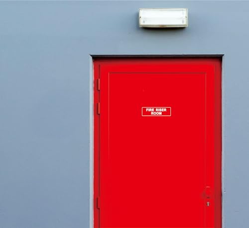 Fire Riser Room Sign – Made from Premium Durable Acrylic Material, Super Strong Self-Adhesive, Quick Installation, Perfect for Your Business and Home (9x3 Inches, Red) - color: Red – Fire Riser Room