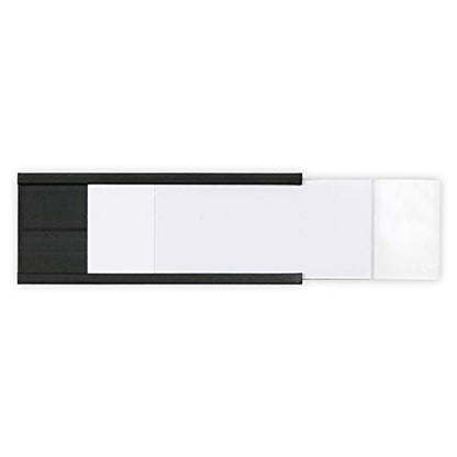 SmartSign Magnetic 'C' Channel Label Holders for Metal Racks and Shelves | 0.75" x 2" Pack of 25 - size: 0.75" x 2"