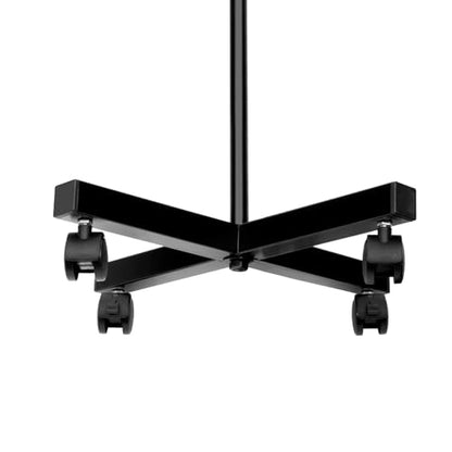 7-Tier Rotating Iron Hat Display Rack, 35 Hats Capacity 11.02LBS Load 4 Universal Wheels Independent Tier Rotation Freestanding Hat Rak Tree Metal Wig Rack for Home Retail Clothing Store (Black) - color: Black