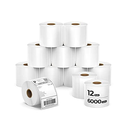 MUNBYN 4x6 Inch Thermal Labels, 6000 Pcs/12 Rolls(500 Pcs per Roll) - style: 500*12 Labels