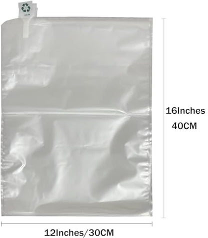 Miupoo Packaging Air Bags,Clear Plastic Inflatable Air Packaging Protector Bag with Free Pump Cushion,Air Cushion Blocking Packaging Bag,12x16 Inches,100 Pieces - size: 12x16×100 Inches