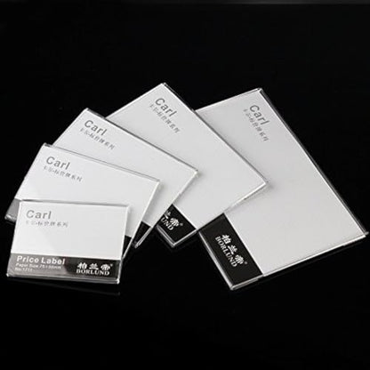 20pcs Price Label Holders, Product Sign Holders, Shelf Tag Display Stands - size: Paper Size:6x9cm