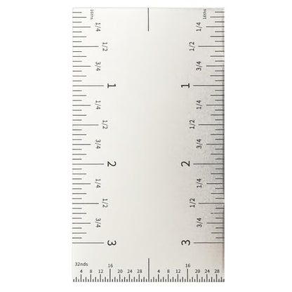 9x5x0.5cm Stainless Steel Square Edge Precision Pocket Ruler Scale Marking Tool Suitable for Carpentry Task